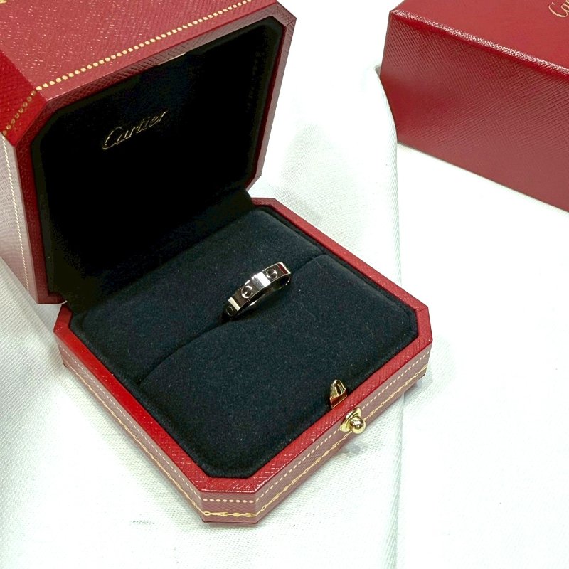 CARTIER LOVE系列白金戒指-3
