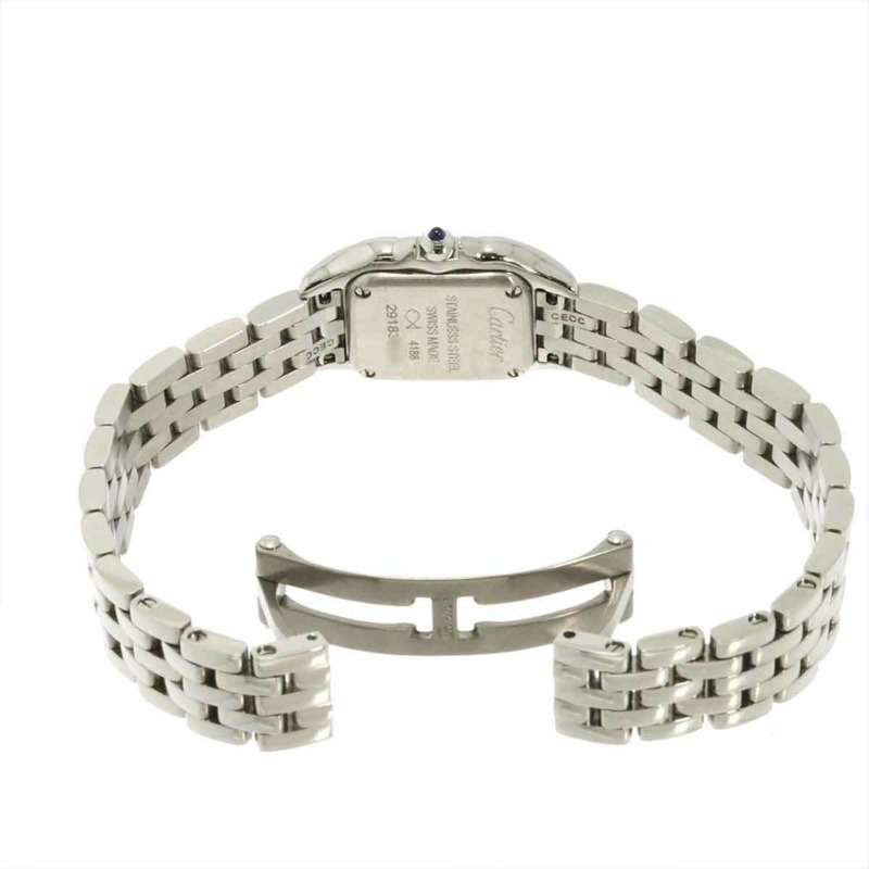 卡地亞 Panthère de Mini WSPN0019 女士銀色石英手錶-4