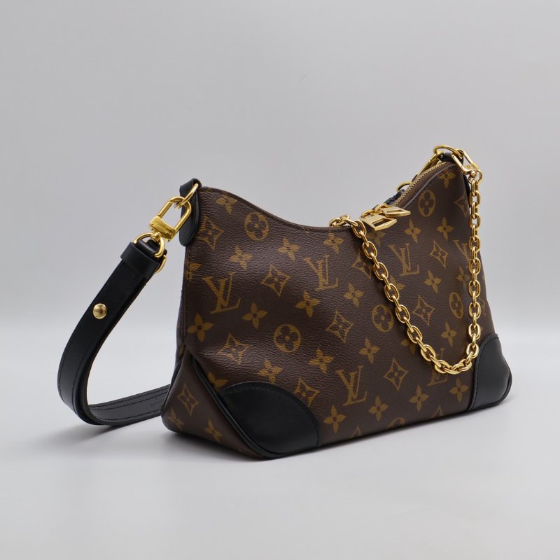 LOUIS VUITTON Boulogne牛角包 - PM黑-14