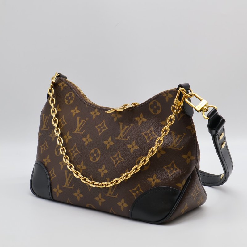 LOUIS VUITTON Boulogne牛角包 - PM黑-15