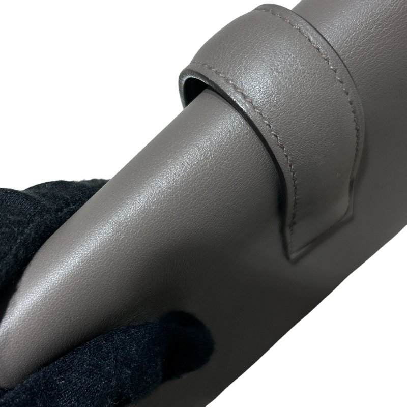 HERMÈS 愛馬仕 JIGE CLUTCH SWIFT 皮革 手拿包 灰色-13