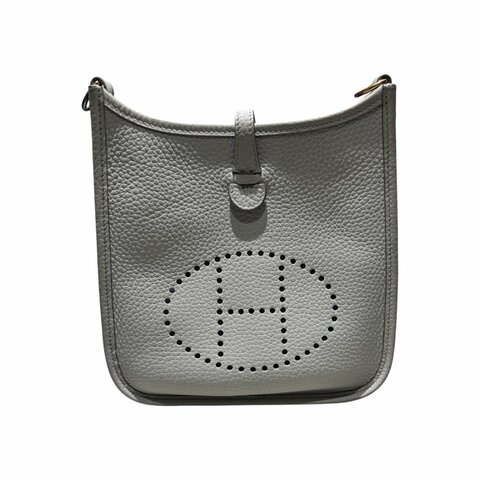 HERMÈS 愛馬仕 Evelyne 16 TPM Togo 米灰色 金扣