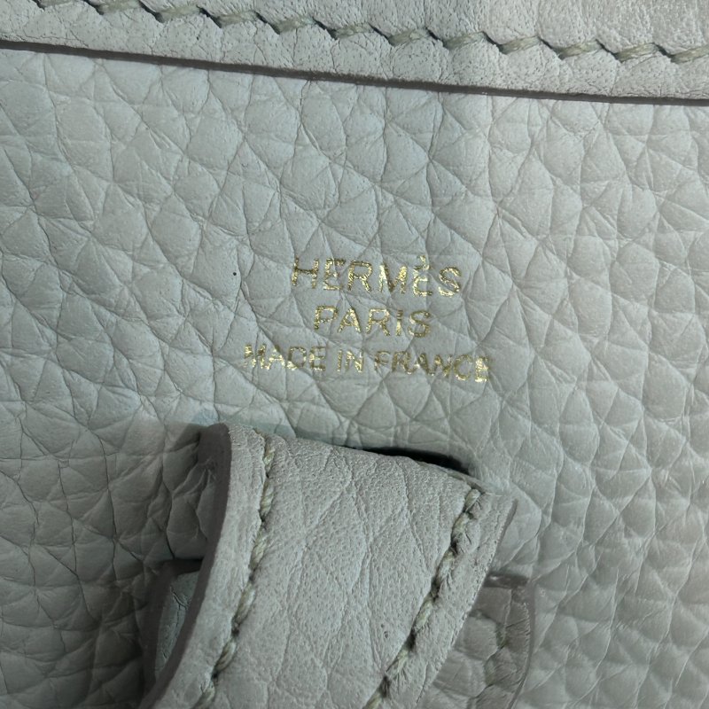 HERMÈS 愛馬仕 Evelyne 16 TPM Togo 米灰色 金扣-12