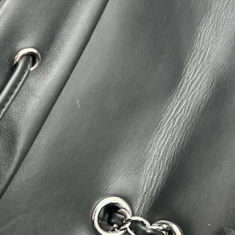 CHANEL 香奈兒 BLACK URBAN SPIRIT BACKPACK 後背包 羊皮 黑色 銀扣-14