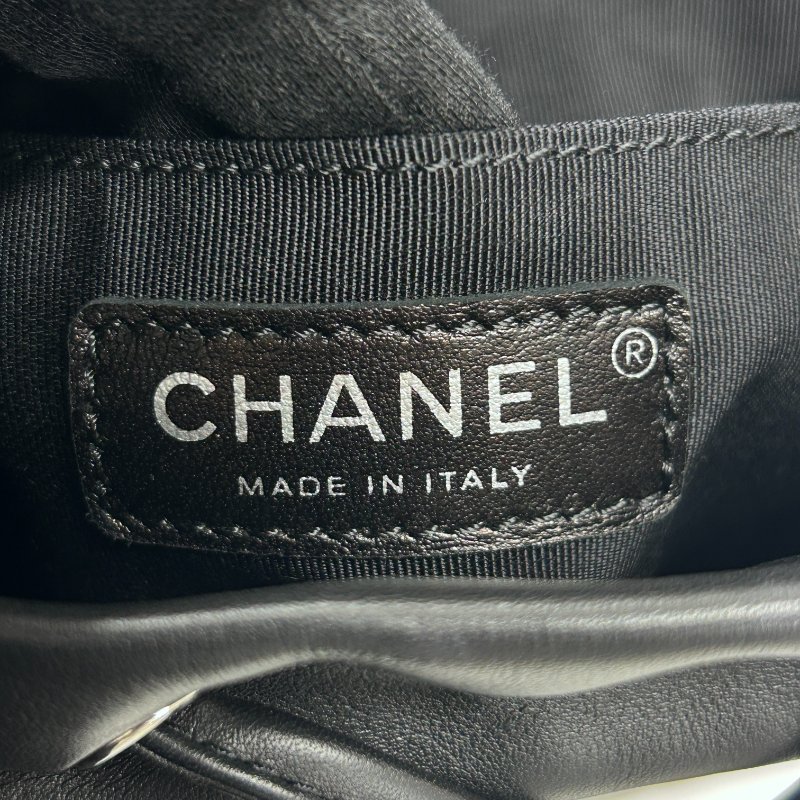 CHANEL 香奈兒 BLACK URBAN SPIRIT BACKPACK 後背包 羊皮 黑色 銀扣-18