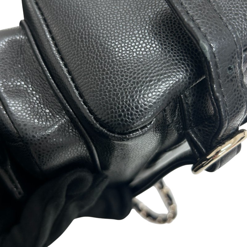 CHANEL 香奈兒 URBAN SPIRIT BACKPACK 菱格荔枝皮翻蓋後背包 手提肩背 牛皮 黑色 金扣-6