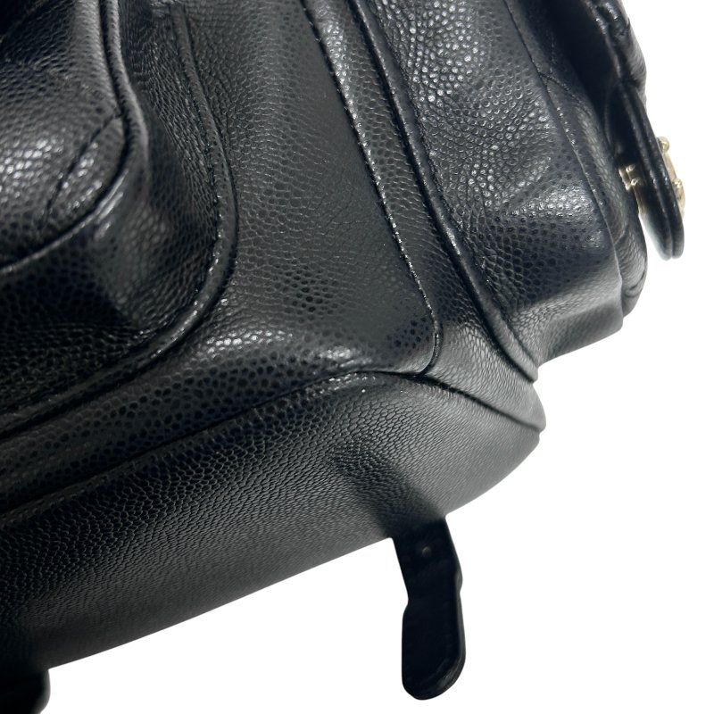 CHANEL 香奈兒 URBAN SPIRIT BACKPACK 菱格荔枝皮翻蓋後背包 手提肩背 牛皮 黑色 金扣-7