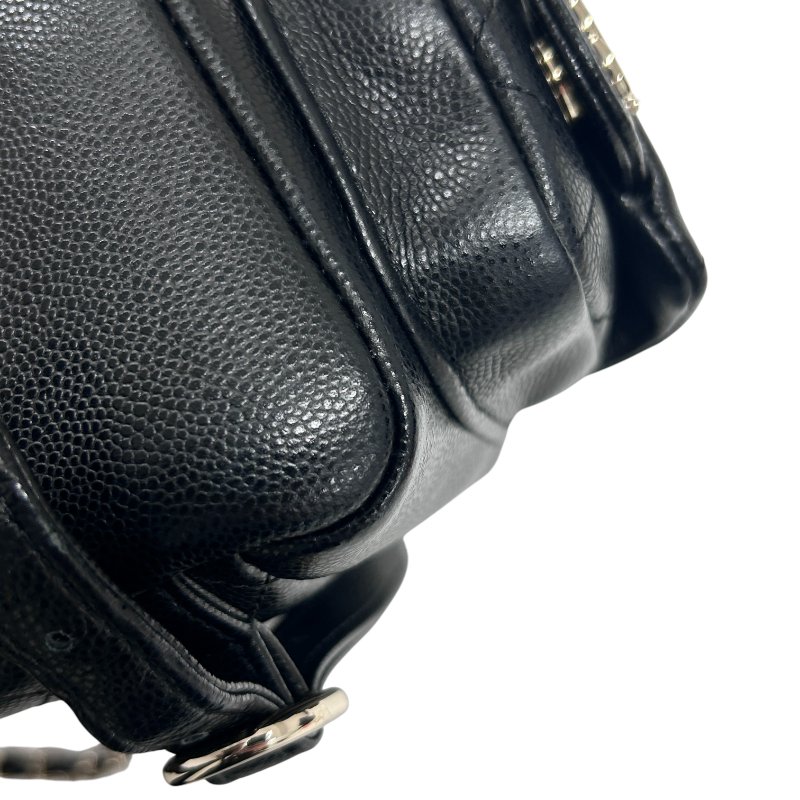 CHANEL 香奈兒 URBAN SPIRIT BACKPACK 菱格荔枝皮翻蓋後背包 手提肩背 牛皮 黑色 金扣-9