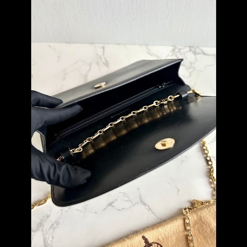 絕版古董包 Chanel 黑金22翻蓋包 側背包 單肩包 中古包 二手包-3