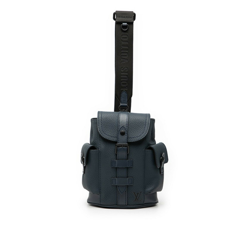 路易威登 Christopher XS 肩背包/斜背包 M58494 海軍藍 Taurillon 皮革 男士 LOUIS VUITTON-0