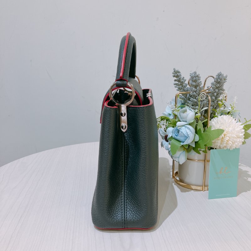 TK1944 路易威登 小牛皮 手提/斜孭袋 Louis Vuitton Capucines BB Shoulder Bag Calfskin Navy x Pink-4