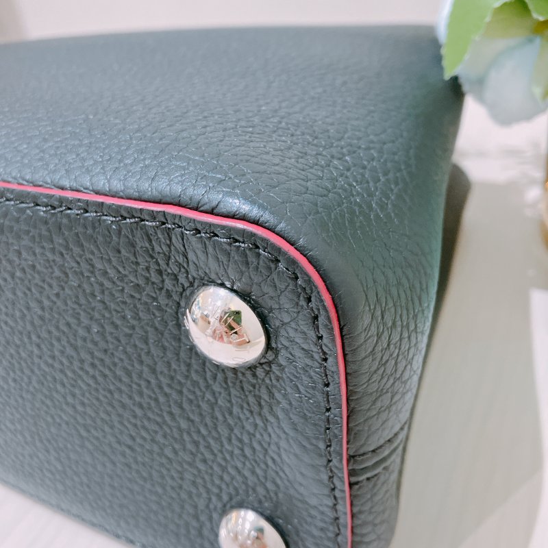 TK1944 路易威登 小牛皮 手提/斜孭袋 Louis Vuitton Capucines BB Shoulder Bag Calfskin Navy x Pink-7