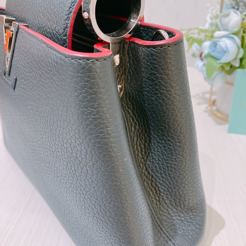 TK1944 路易威登 小牛皮 手提/斜孭袋 Louis Vuitton Capucines BB Shoulder Bag Calfskin Navy x Pink-12