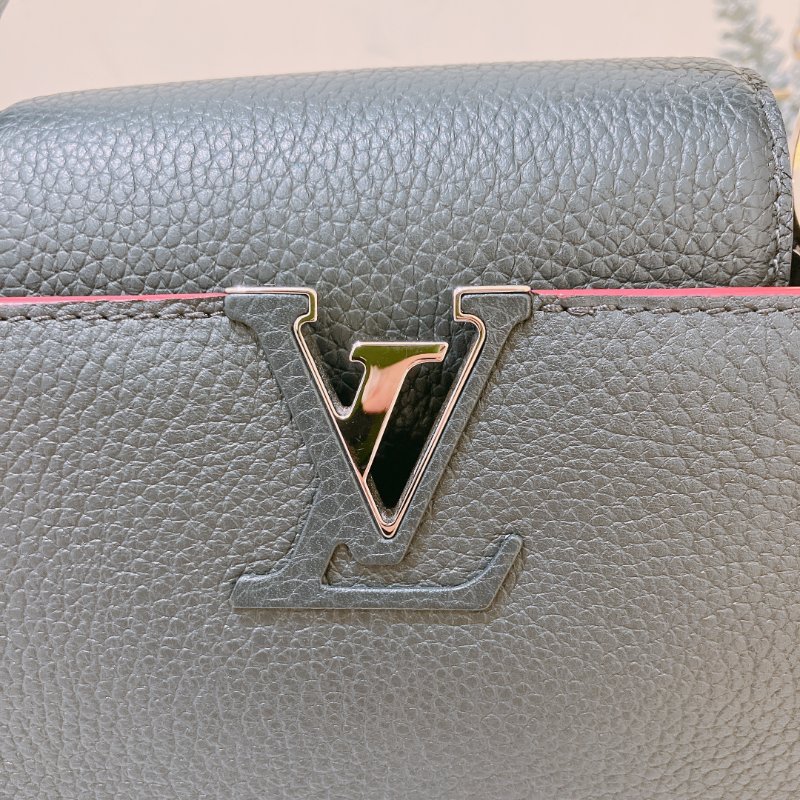 TK1944 路易威登 小牛皮 手提/斜孭袋 Louis Vuitton Capucines BB Shoulder Bag Calfskin Navy x Pink-13