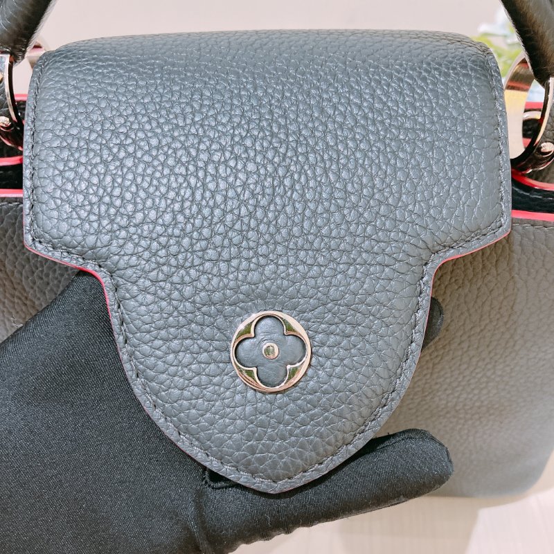 TK1944 路易威登 小牛皮 手提/斜孭袋 Louis Vuitton Capucines BB Shoulder Bag Calfskin Navy x Pink-15