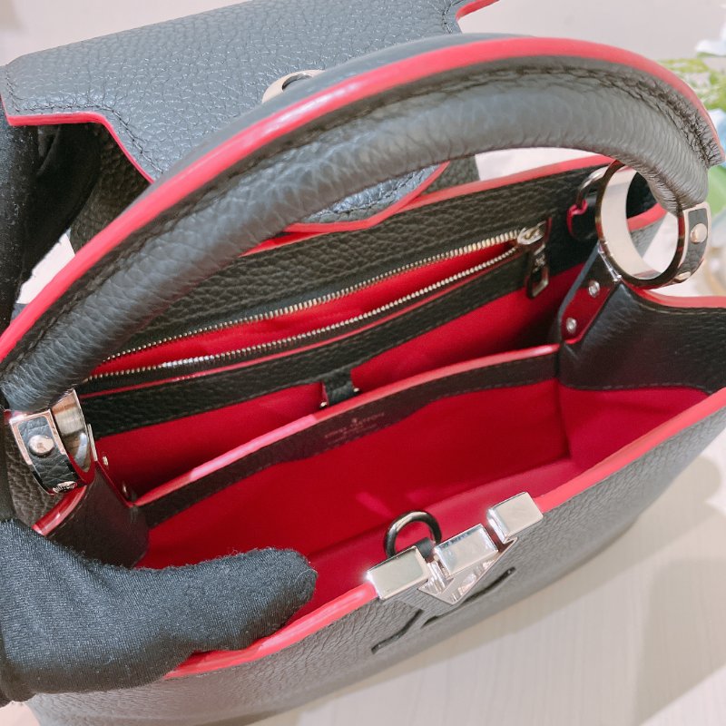 TK1944 路易威登 小牛皮 手提/斜孭袋 Louis Vuitton Capucines BB Shoulder Bag Calfskin Navy x Pink-16