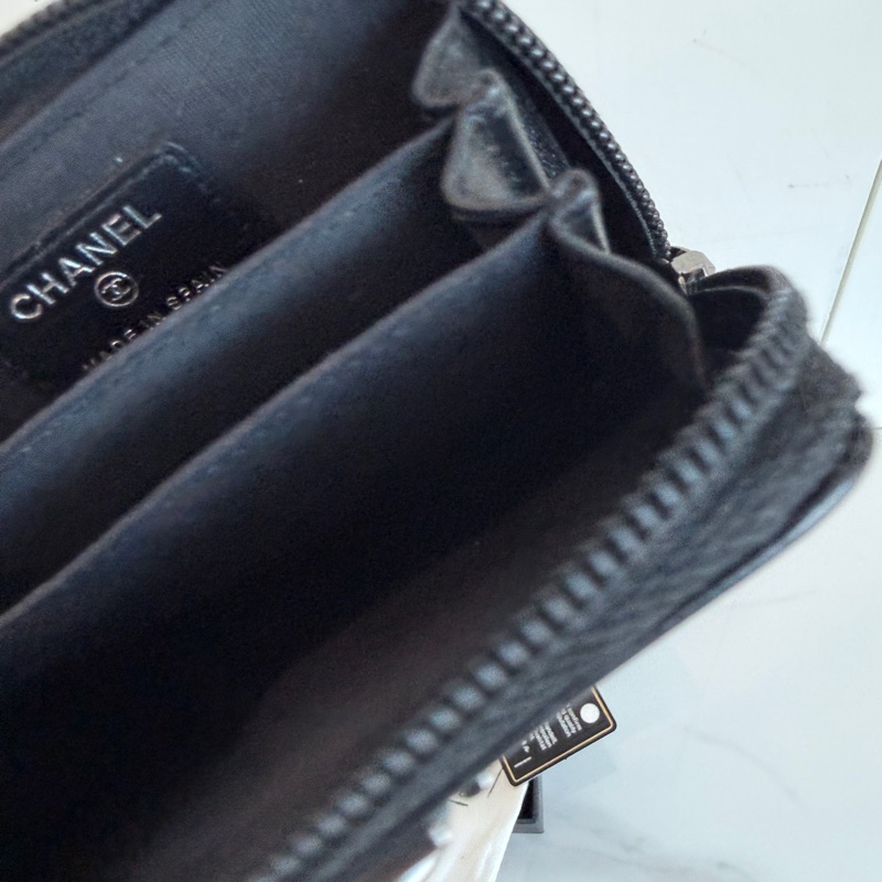 Chanel✨Boy 荔枝紋卡包零錢包-5