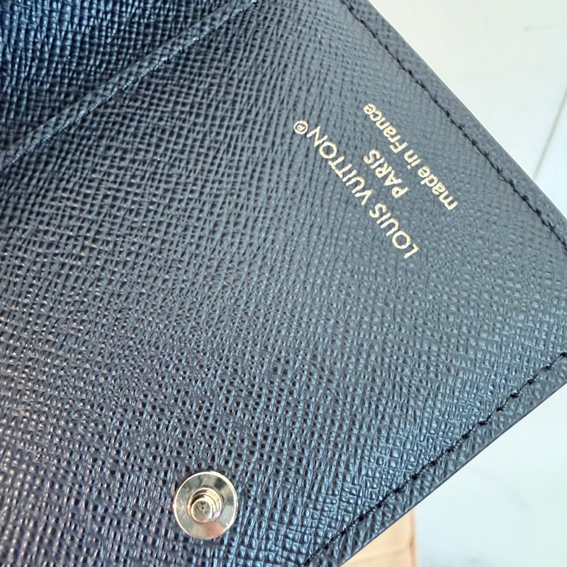 Louis Vuitton✨芯片版 M81461 Lou錢包卡包雙色帆布拉鍊錢包-4