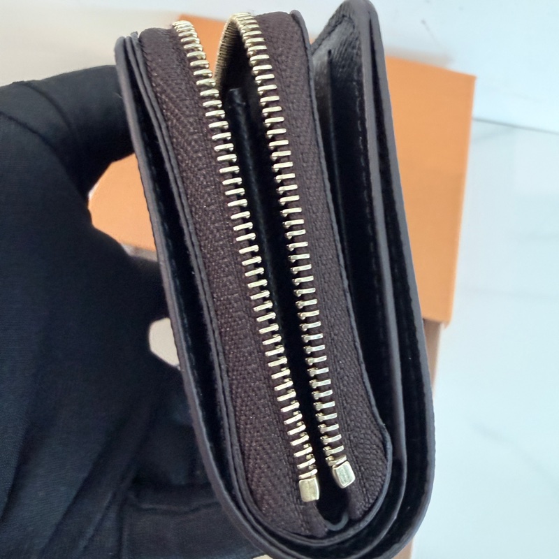 Louis Vuitton✨芯片版 M81461 Lou錢包卡包雙色帆布拉鍊錢包-8