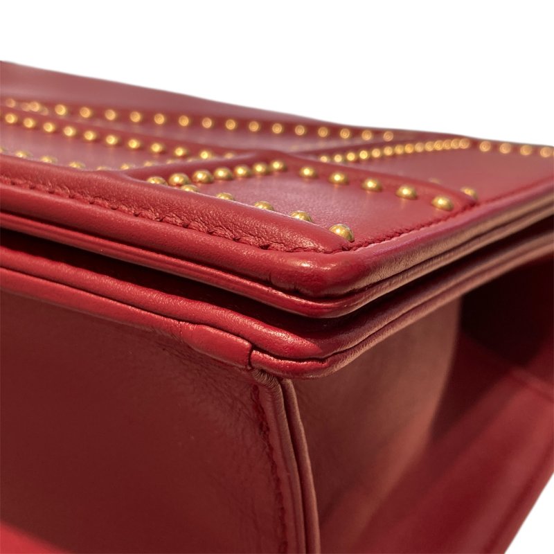 DIOR DIORAMA FLAP BAG 鍊條斜背包 紅色-6