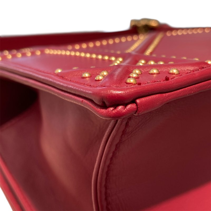 DIOR DIORAMA FLAP BAG 鍊條斜背包 紅色-9