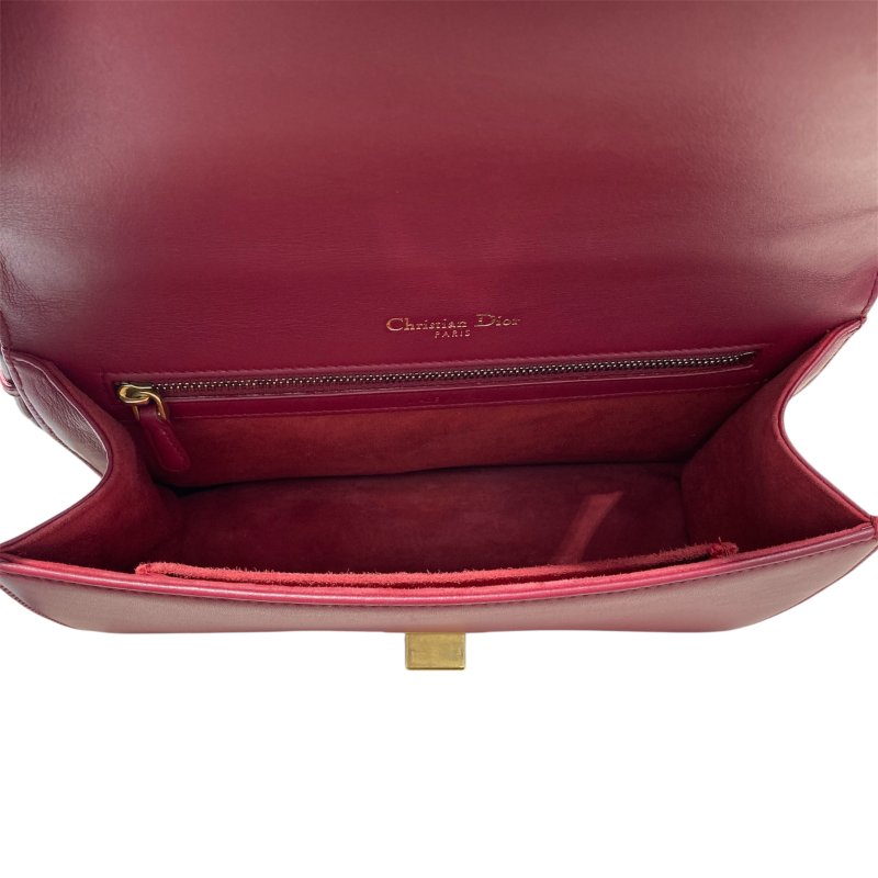 DIOR DIORAMA FLAP BAG 鍊條斜背包 紅色-11