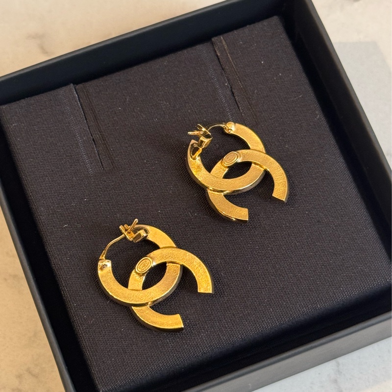 Chanel雙C方鑽耳環 ❤️‍🔥-3