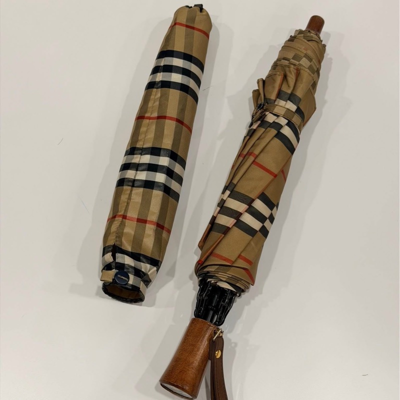 BURBERRY 經典格紋雨晴兩用傘 (比一般的折疊傘大)-2
