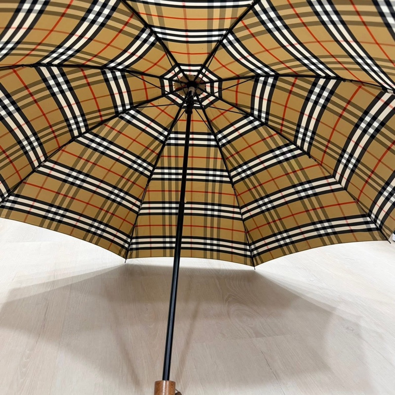 BURBERRY 經典格紋雨晴兩用傘 (比一般的折疊傘大)-7