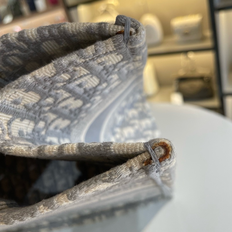 Dior迪奥 灰色老花托特包中号-16