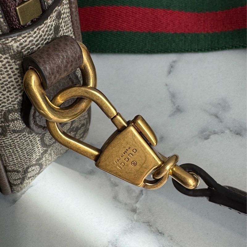 Gucci咖pvc前口袋相機包 超讚❤️中性款-25