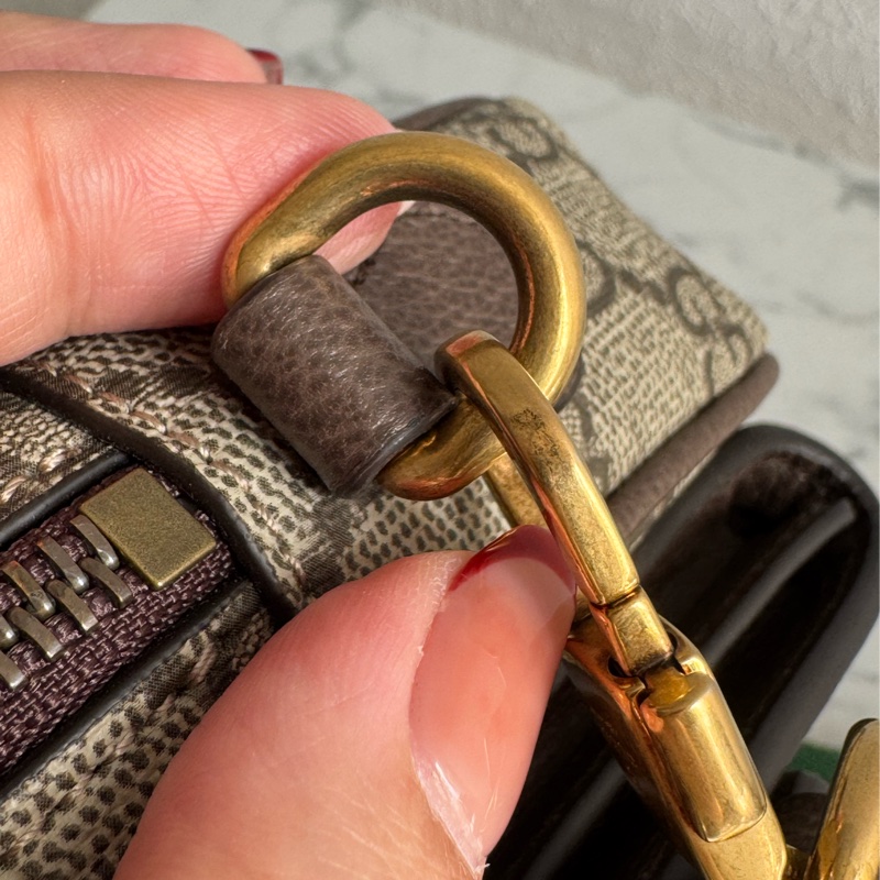 Gucci咖pvc前口袋相機包 超讚❤️中性款-26