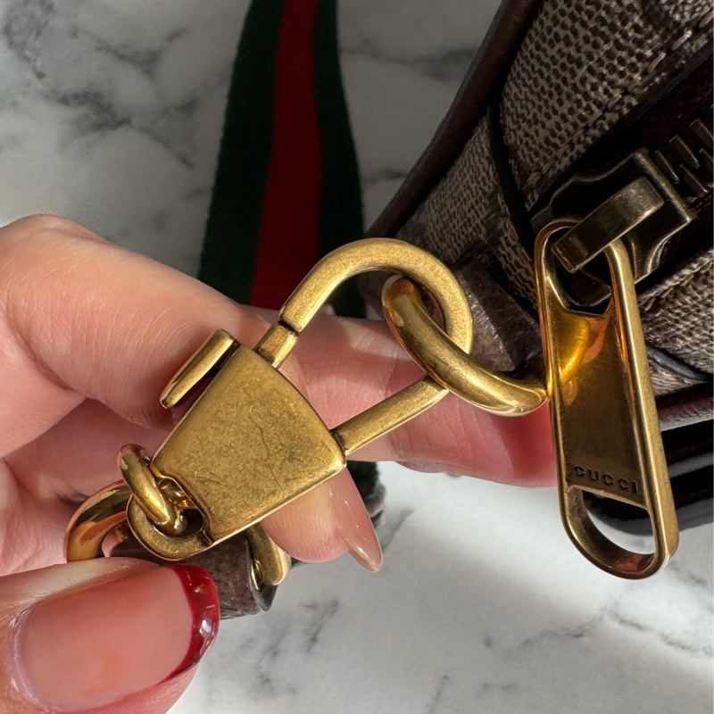 Gucci咖pvc前口袋相機包 超讚❤️中性款-28