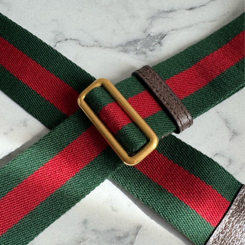 Gucci咖pvc前口袋相機包 超讚❤️中性款-32