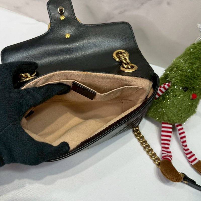 GUCCI GG Marmont小型絎縫肩揹包-5