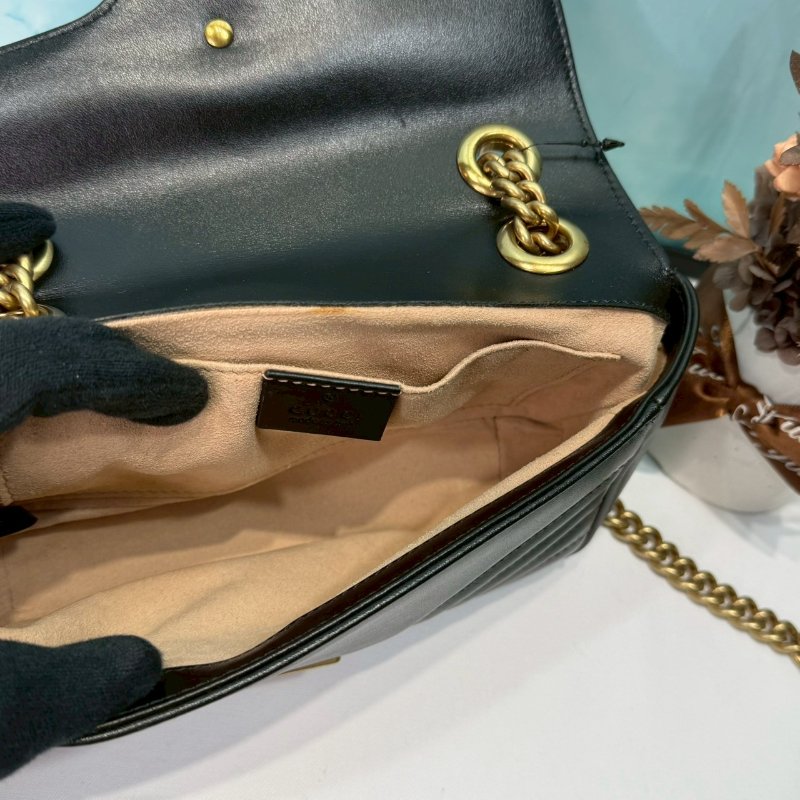 GUCCI GG Marmont小型絎縫肩揹包-5
