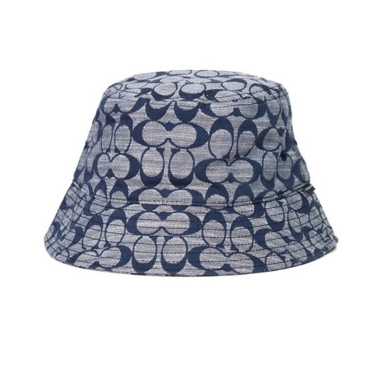 【COACH】香布蕾漁夫帽-藍灰-2