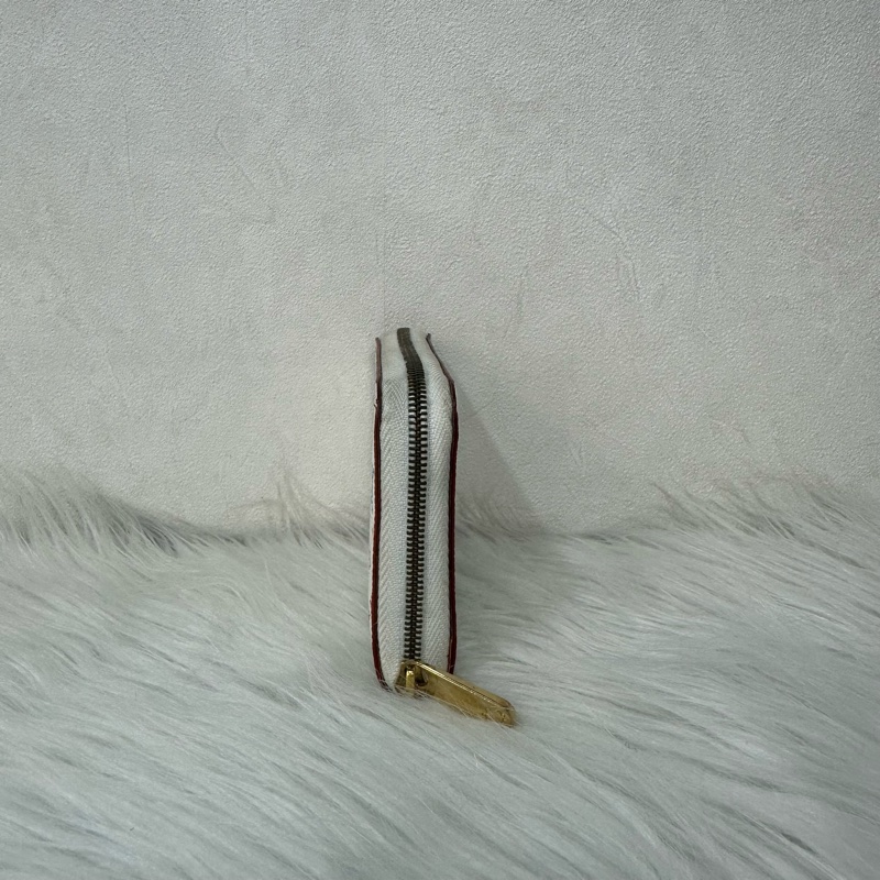 LV m93741 白彩金釦拉鍊零錢包-3