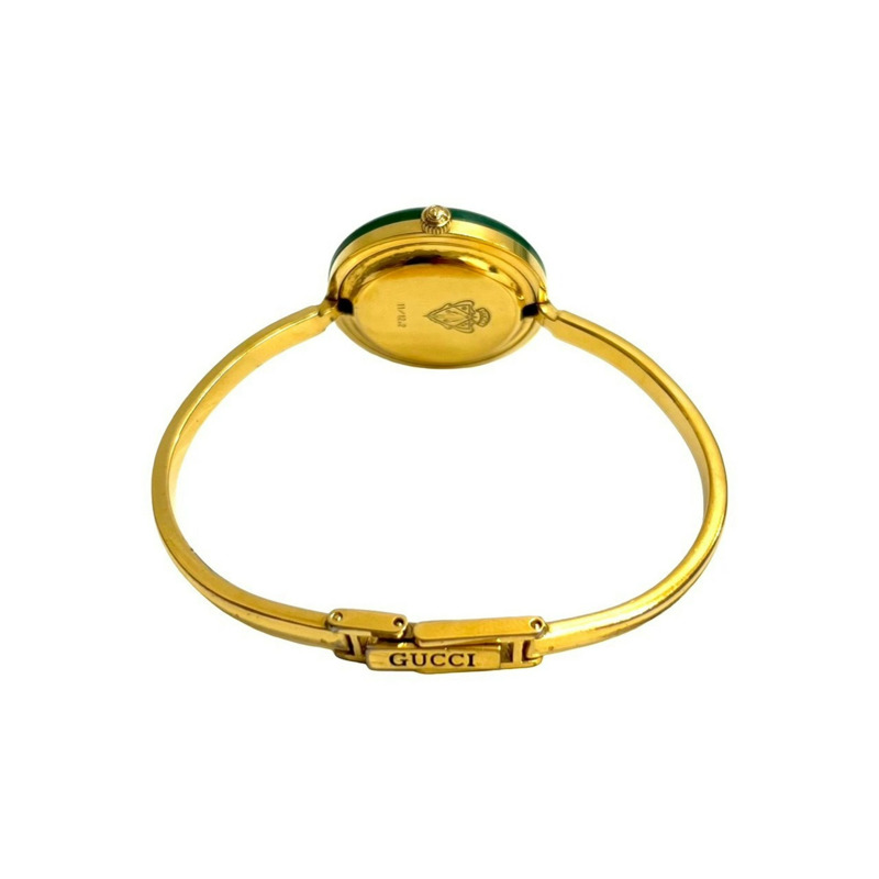 GUCCI Sherry Line GP塑膠石英腕錶，可更換錶圈，金色，47016-5