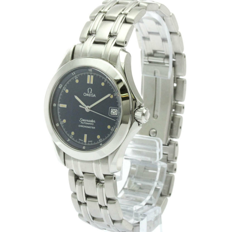 歐米茄海馬系列120公尺天文台認證自動男士腕錶 2501.80 拋光款-1