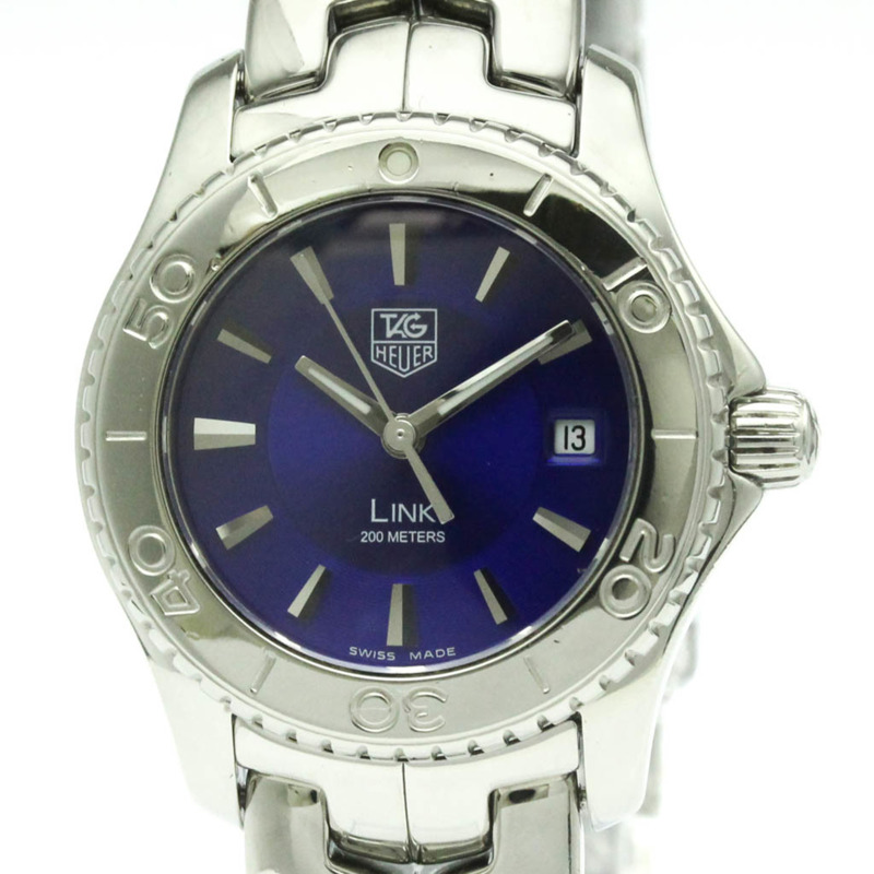 TAG HEUER 豪雅 Link 系列珍珠母貝錶盤精鋼石英女錶 WJ1312 拋光款-0