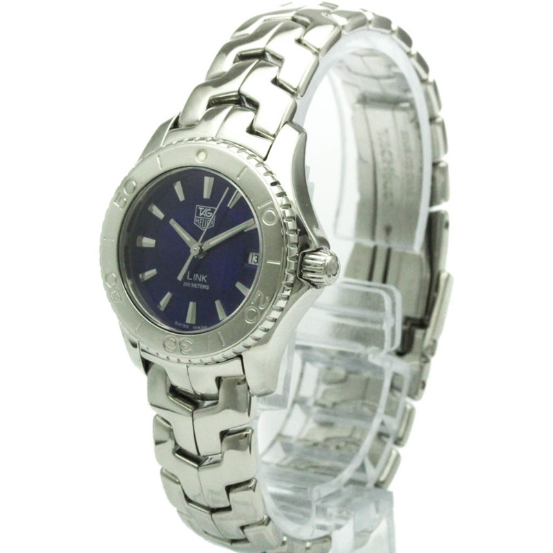 TAG HEUER 豪雅 Link 系列珍珠母貝錶盤精鋼石英女錶 WJ1312 拋光款-1