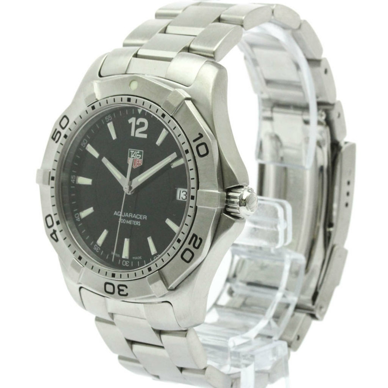 TAG HEUER 豪雅競潛系列不鏽鋼石英男錶 WAF1110 拋光-1