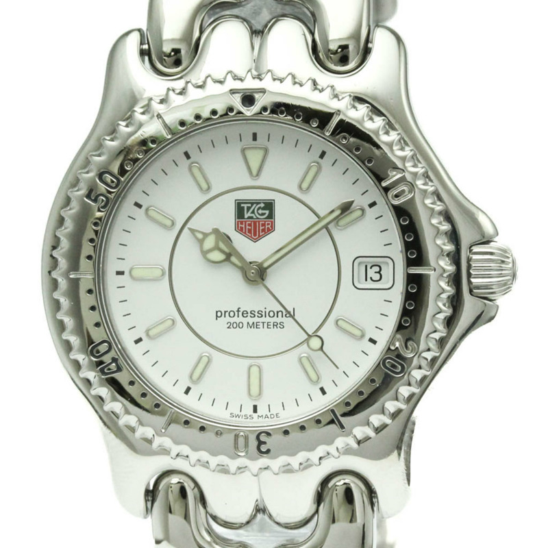 TAG HEUER Sel Professional 200米精鋼石英男錶 WG1110 拋光款-0