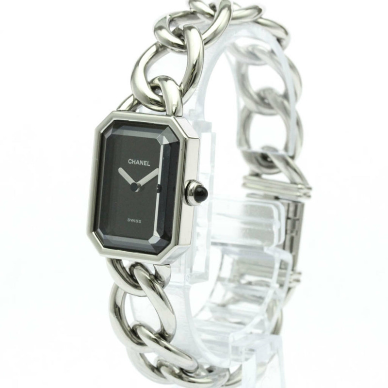 香奈兒 Premiere 系列 L 碼精鋼石英女士腕錶 H0452 拋光-1