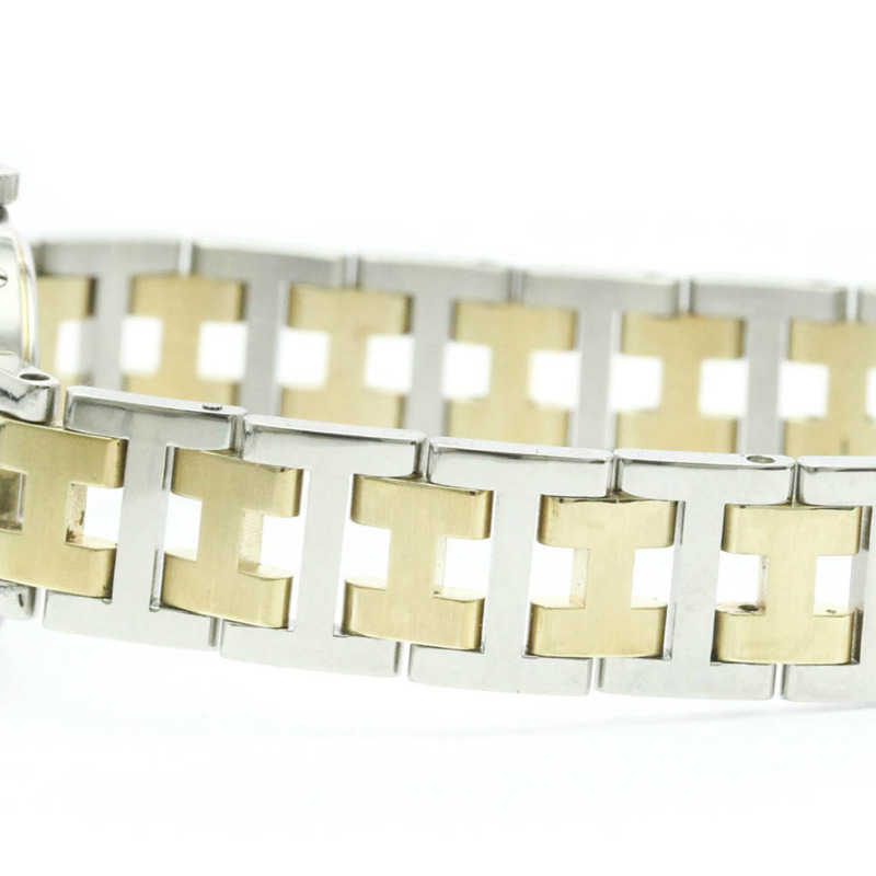 愛馬仕 Clipper 鍍金不鏽鋼石英女士腕錶（拋光）-2