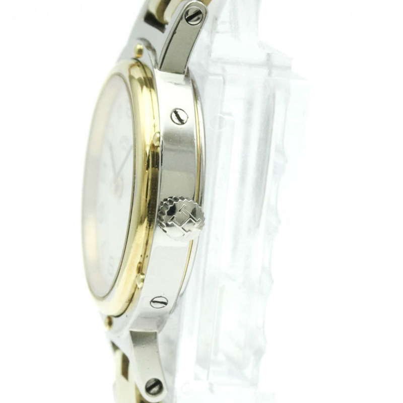 愛馬仕 Clipper 鍍金不鏽鋼石英女士腕錶（拋光）-3