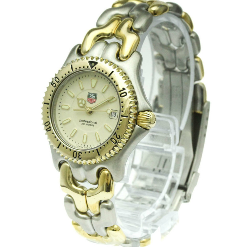 TAG HEUER Sel Professional 200公尺鍍金鋼錶 WG1321 拋光-1