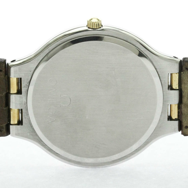 歐米茄碟飛系列 K18 金鋼石英男士腕錶 196.0316 拋光款-5