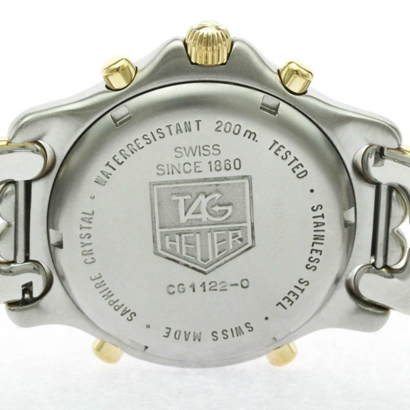 TAG HEUER Sel計時碼錶鍍金鋼男錶CG1122拋光-6